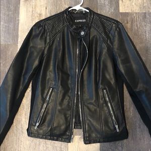 Express Black Leather Jacket